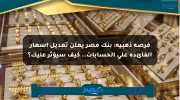 فرصة ذهبية: بنك مصر يعلن تعديل أسعار الفائدة على الحسابات.. كيف سيؤثر عليك؟